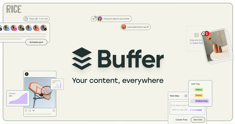 Buffer - apps to schedule Instagram posts