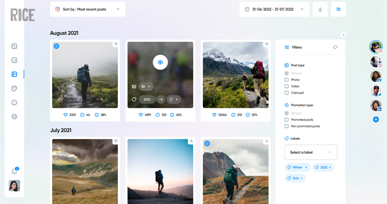 Iconosquare - apps to schedule Instagram posts