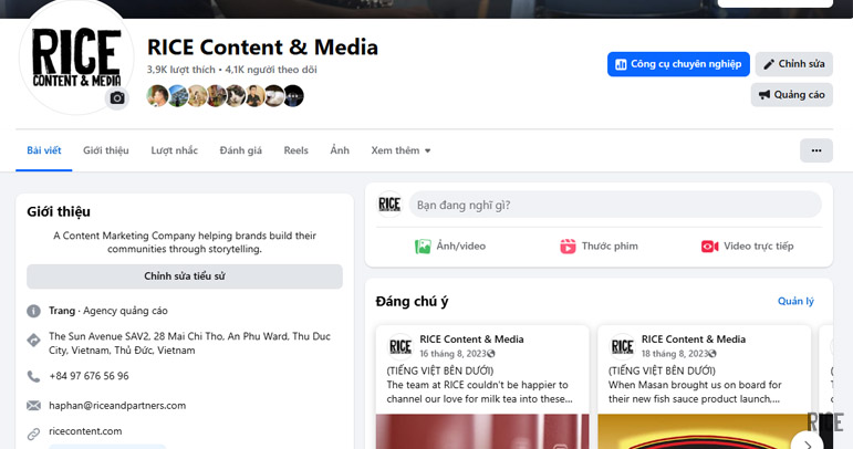 Optimizing the 'About' Section